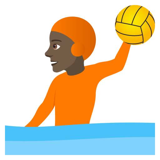 Wasserballspieler(In): Dunkle Hautfarbe