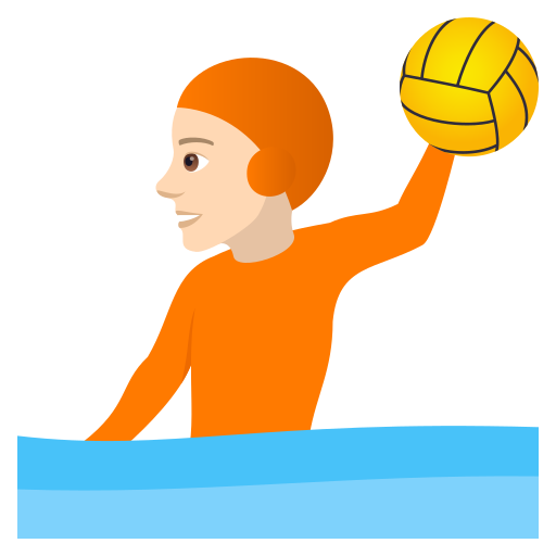 Wasserballspieler(In): Helle Hautfarbe