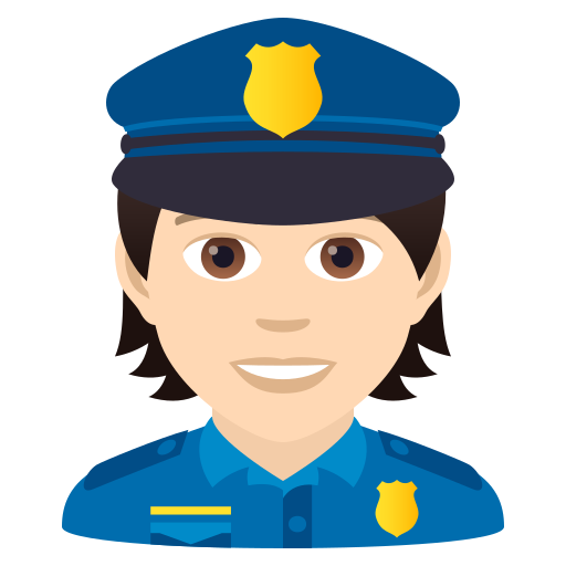 Polizist(In): Helle Hautfarbe