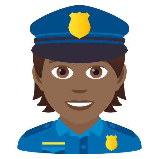 Polizist(In): Mitteldunkle Hautfarbe