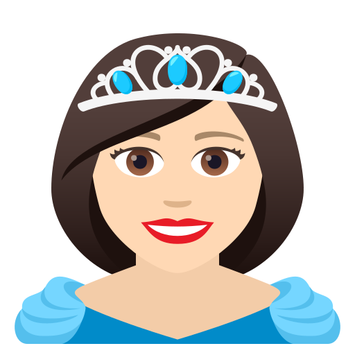 Prinzessin: Helle Hautfarbe