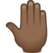 Erhobene Hand Von Hinten: Mitteldunkle Hautfarbe