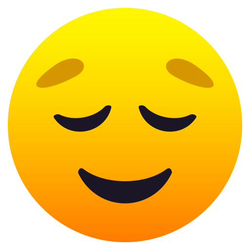Erleichtertes Gesicht