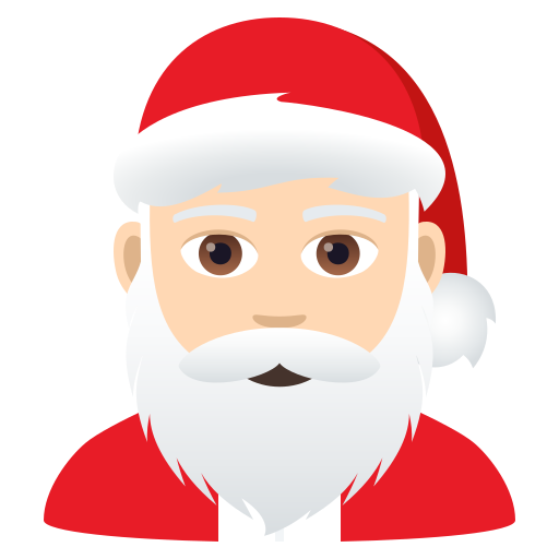 Weihnachtsmann: Helle Hautfarbe