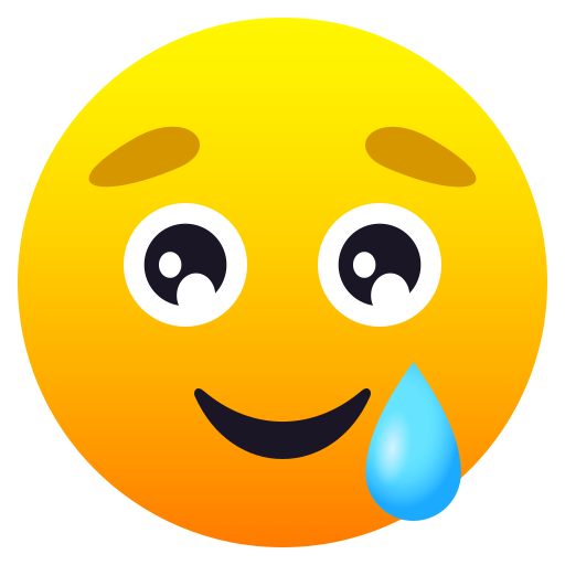 Lächelndes Gesicht Mit Träne