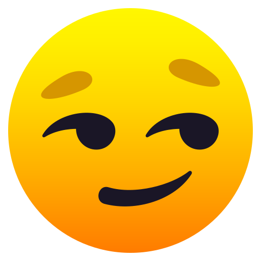 Süffisant Lächelndes Gesicht