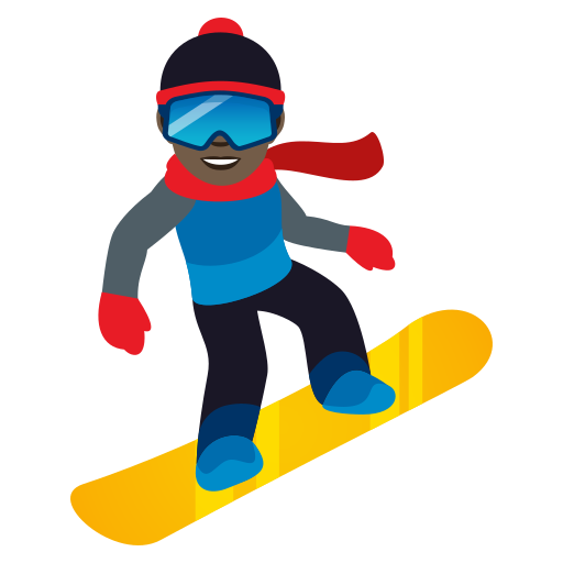 Snowboarder(In): Dunkle Hautfarbe