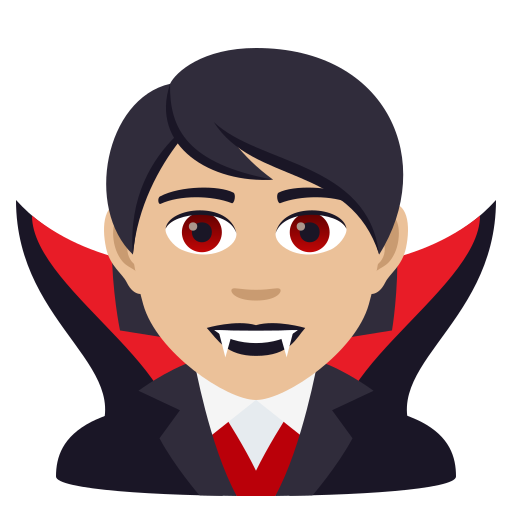 Vampir: Mittelhelle Hautfarbe