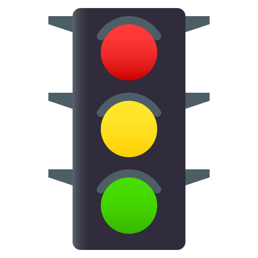 Vertikale Verkehrsampel