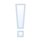 Weißes Ausrufezeichen