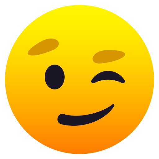 Zwinkerndes Gesicht