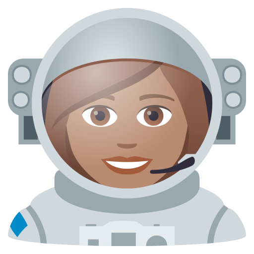 Astronautin: Mittlere Hautfarbe