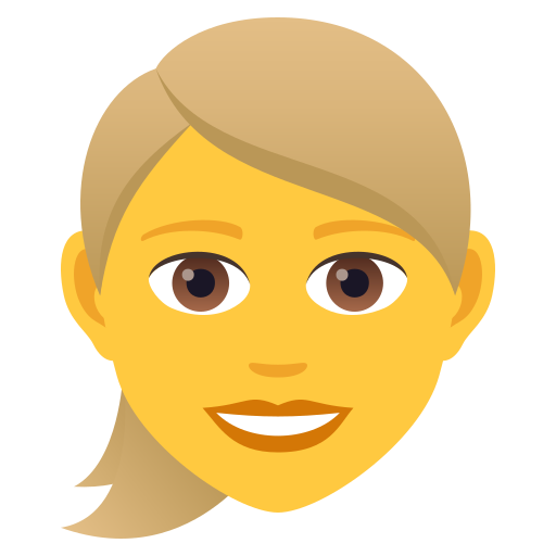 Frau: Blondes Haar