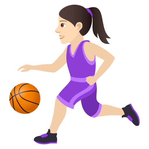 Frau Mit Ball: Helle Hautfarbe
