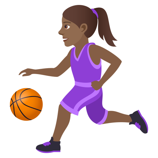 Frau Mit Ball: Mitteldunkle Hautfarbe