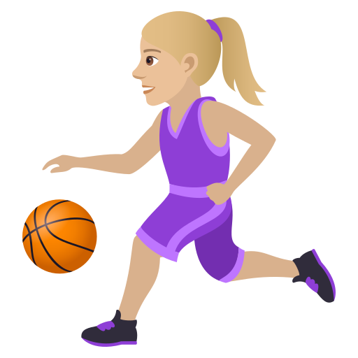 Frau Mit Ball: Mittelhelle Hautfarbe