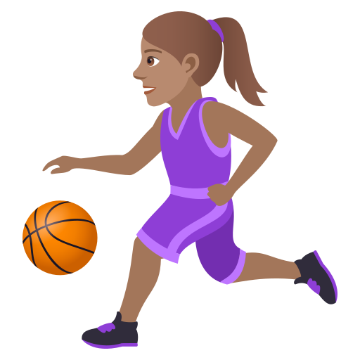 Frau Mit Ball: Mittlere Hautfarbe