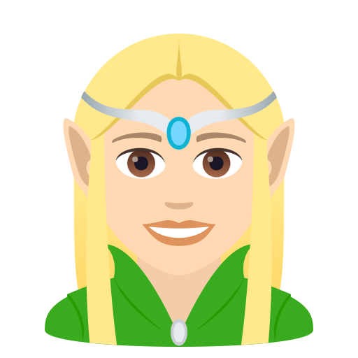 Elfe: Helle Hautfarbe