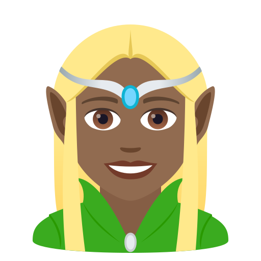 Elfe: Mitteldunkle Hautfarbe