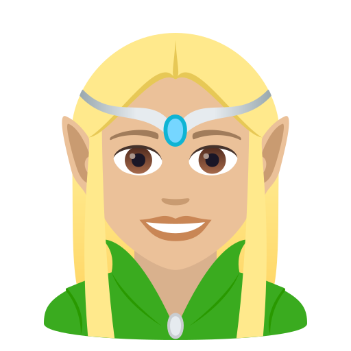 Elfe: Mittelhelle Hautfarbe