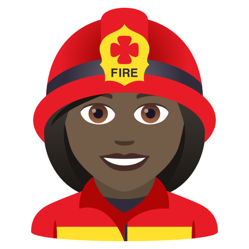 Feuerwehrfrau: Dunkle Hautfarbe