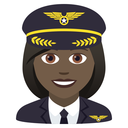 Pilotin: Dunkle Hautfarbe