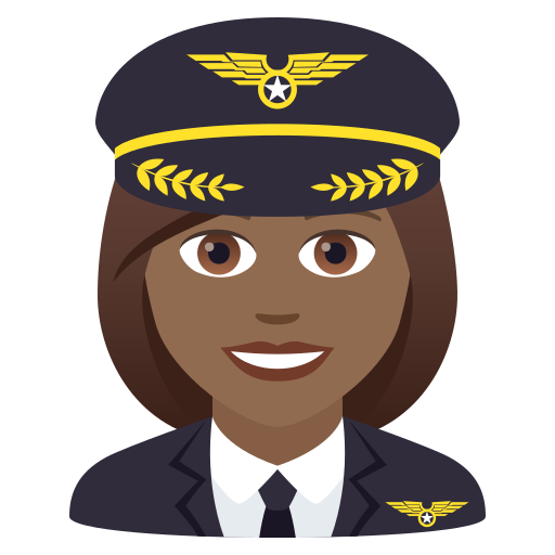 Pilotin: Mitteldunkle Hautfarbe