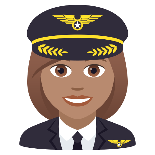 Pilotin: Mittlere Hautfarbe