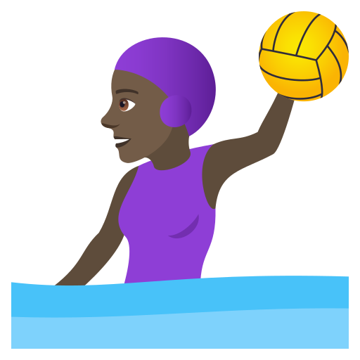 Wasserballspielerin: Dunkle Hautfarbe