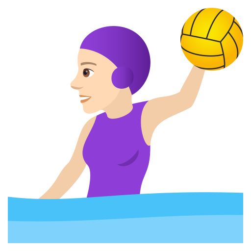 Wasserballspielerin: Helle Hautfarbe