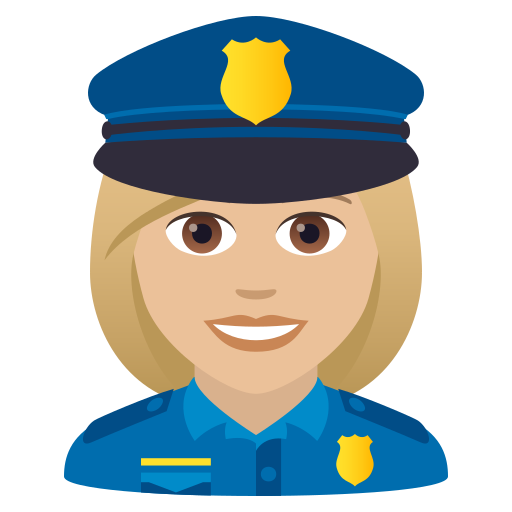 Polizistin: Mittelhelle Hautfarbe