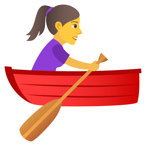 Frau Im Ruderboot