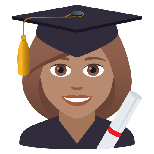 Studentin: Mittlere Hautfarbe