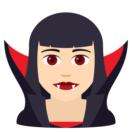 Weiblicher Vampir: Helle Hautfarbe