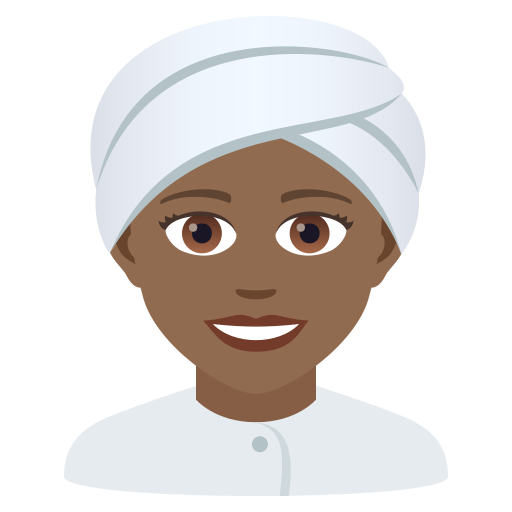 Frau Mit Turban: Mitteldunkle Hautfarbe