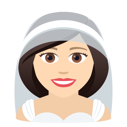 Frau Mit Schleier: Helle Hautfarbe