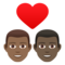 Coppia Con Cuore: Uomo, Uomo, Carnagione Medio-Scura, Carnagione Scura