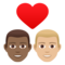 Coppia Con Cuore: Uomo, Uomo, Carnagione Medio-Scura, Carnagione Medio-Chiara