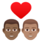 Coppia Con Cuore: Uomo, Uomo, Carnagione Medio-Scura, Carnagione Media