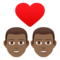 Coppia Con Cuore: Uomo, Uomo, Carnagione Medio-Scura