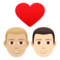 Coppia Con Cuore: Uomo, Uomo, Carnagione Medio-Chiara, Carnagione Chiara