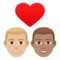 Coppia Con Cuore: Uomo, Uomo, Carnagione Medio-Chiara, Carnagione Media