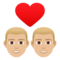 Coppia Con Cuore: Uomo, Uomo, Carnagione Medio-Chiara