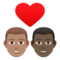 Coppia Con Cuore: Uomo, Uomo, Carnagione Media, Carnagione Scura