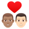 Coppia Con Cuore: Uomo, Uomo, Carnagione Media, Carnagione Chiara