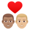 Coppia Con Cuore: Uomo, Uomo, Carnagione Media, Carnagione Medio-Chiara