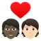 Coppia Con Cuore: Persona, Persona, Carnagione Scura, Carnagione Chiara
