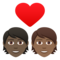 Coppia Con Cuore: Persona, Persona, Carnagione Scura, Carnagione Medio-Scura