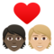 Coppia Con Cuore: Persona, Persona, Carnagione Scura, Carnagione Medio-Chiara
