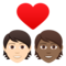 Coppia Con Cuore: Persona, Persona, Carnagione Chiara, Carnagione Medio-Scura